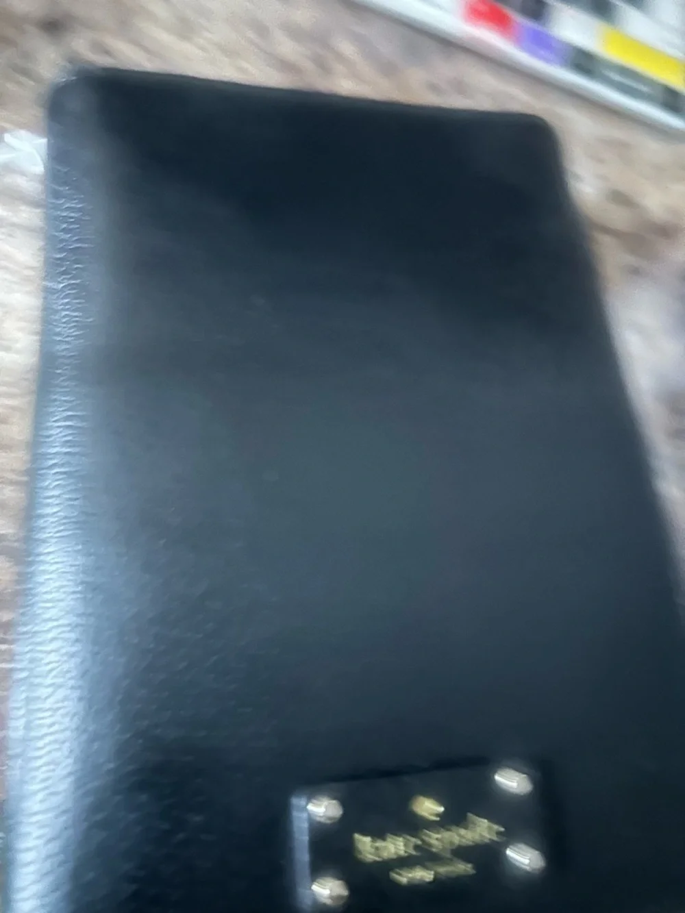 kate spade Black Leather Home Office Planner - Picture 3 of 5